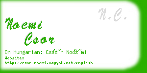 noemi csor business card